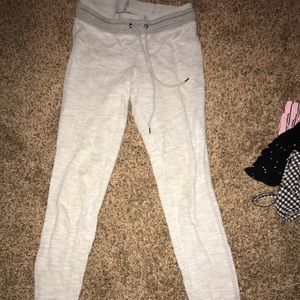 Grey jogger sweatpants